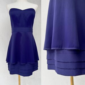 Y2K BCBGeneration WITH TAGS Midnight Blue Strapless Mini Dress Sz 8 Y2K Club Kid